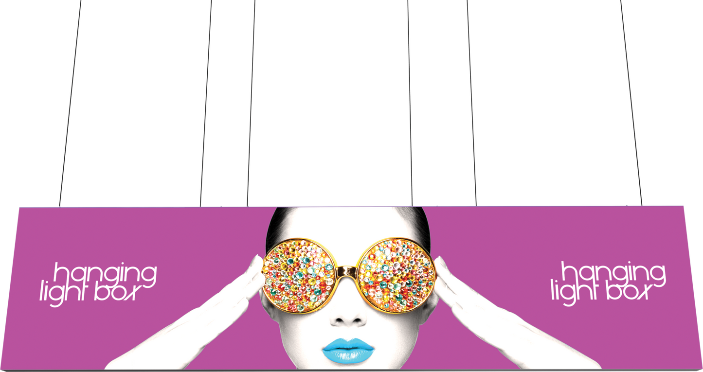 20ft x 5ft Vector Frame Hanging Light Box Double-Sided (Graphic Only)