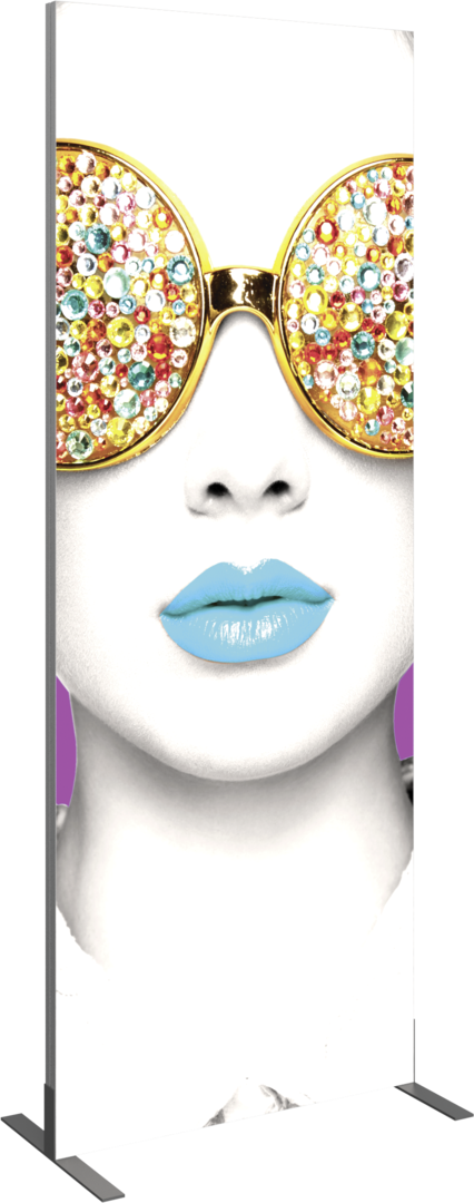 3ft x 8ft Vector Frame Light Box Rectangle 06 Fabric Banner Display Double-Sided (Graphic Package)