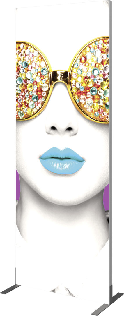 3ft x 8ft Vector Frame Light Box Rectangle 06 Fabric Banner Display Double-Sided (Graphic Package)