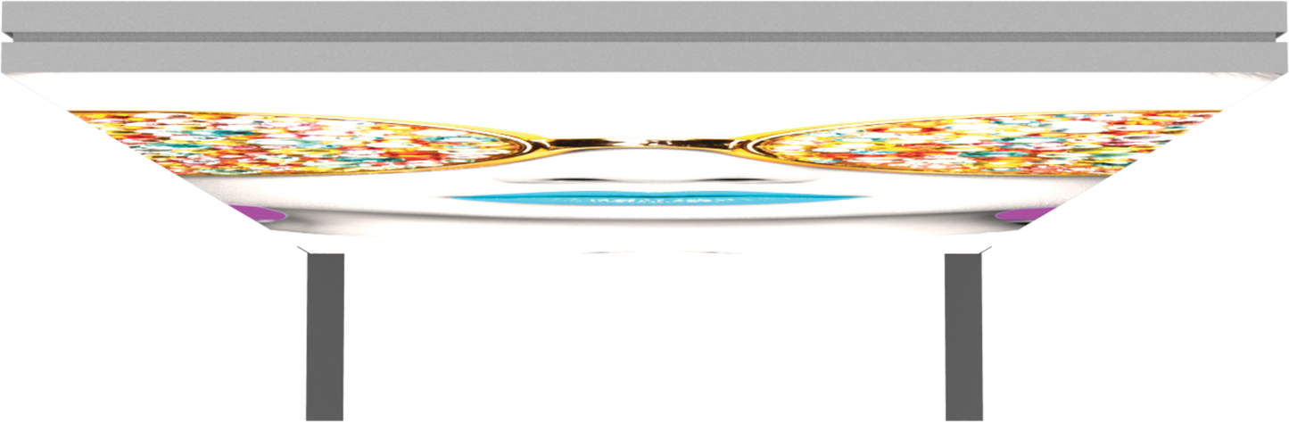 3ft x 8ft Vector Frame Light Box Rectangle 06 Fabric Banner Display Double-Sided (Graphic Package)