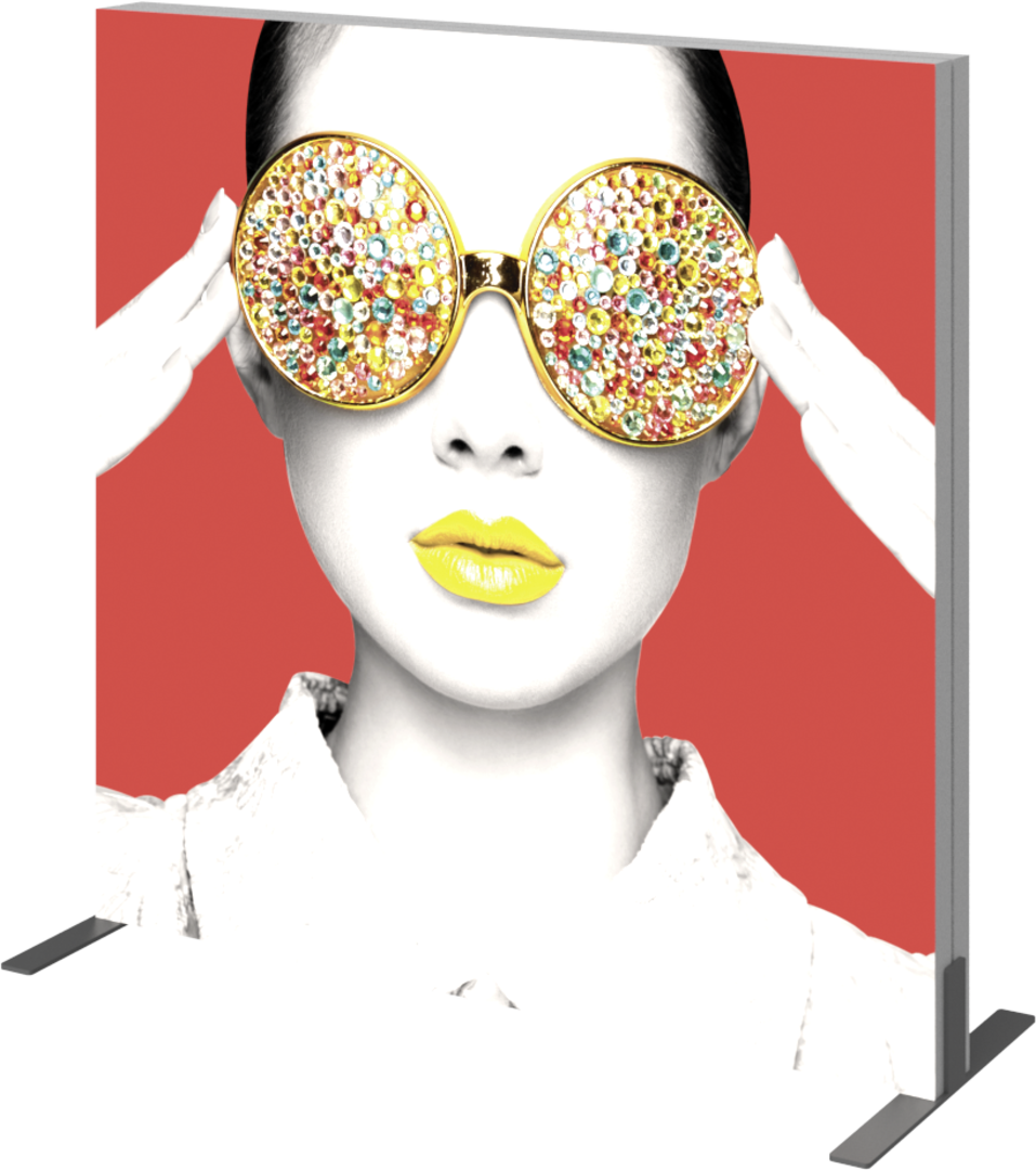 4ft x 4ft Vector Frame Light Box Square 02 Fabric Banner Display (Hardware Only)