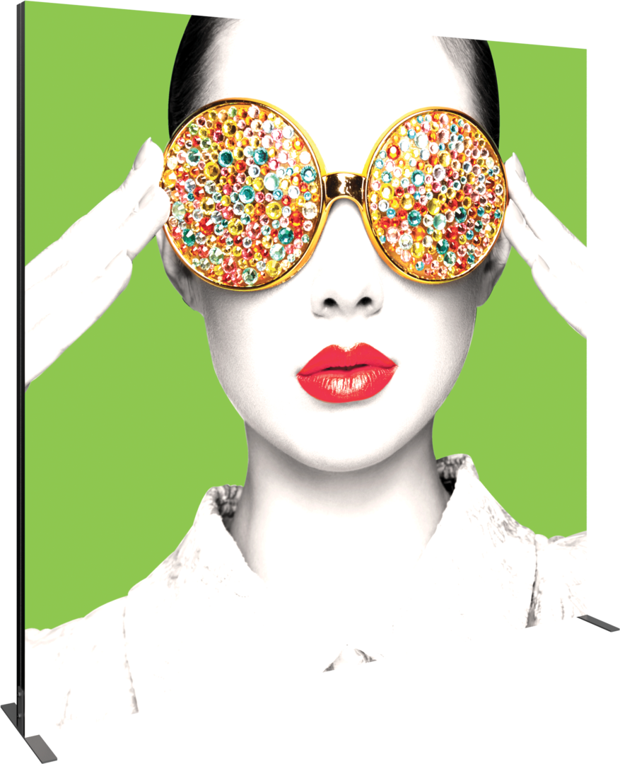 8ft x 8ft Vector Frame Light Box Square 04 Fabric Banner Display Single-Sided (Graphic Only)