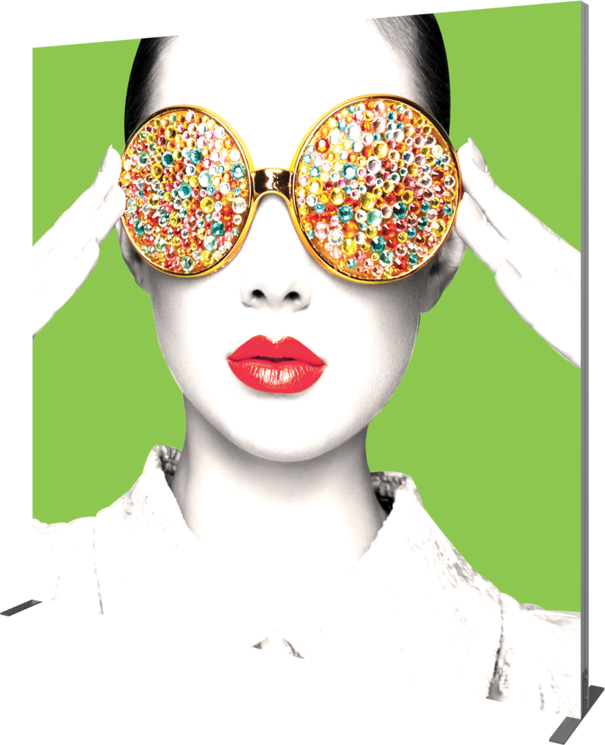 8ft x 8ft Vector Frame Light Box Square 04 Fabric Banner Display Single-Sided (Graphic Package)