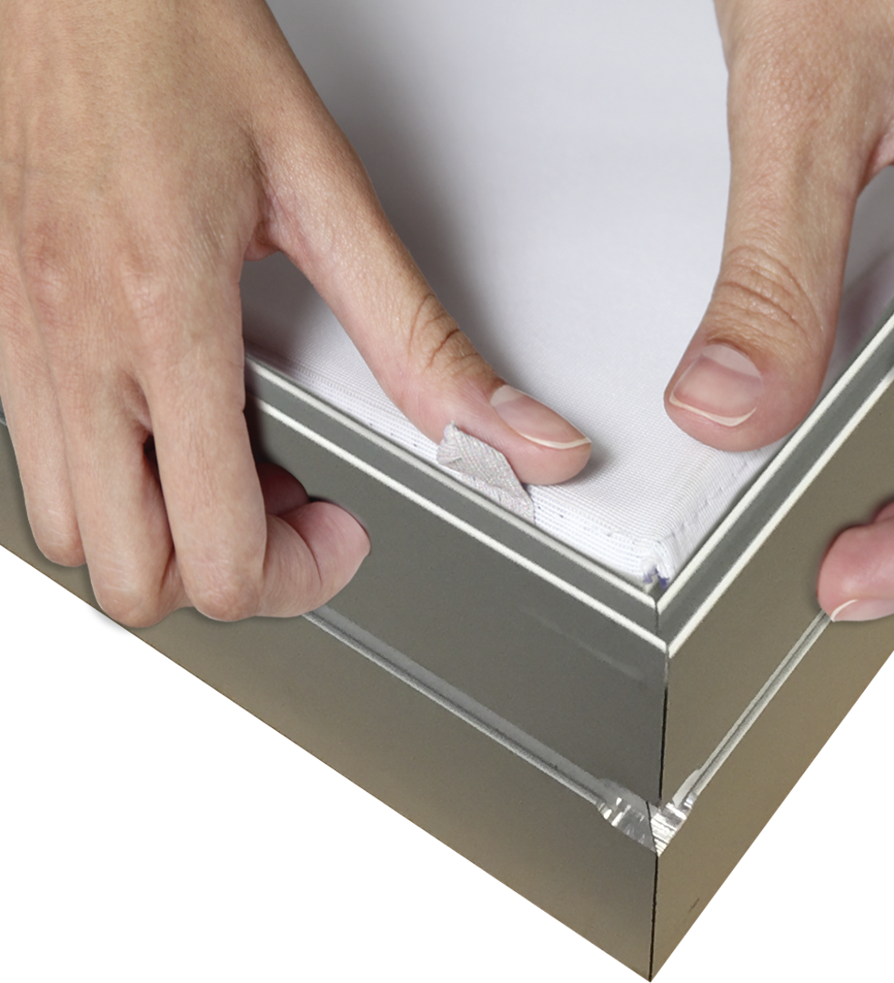 8ft x 8ft Vector Frame Light Box Square 04 Fabric Banner Display Single-Sided (Graphic Package)