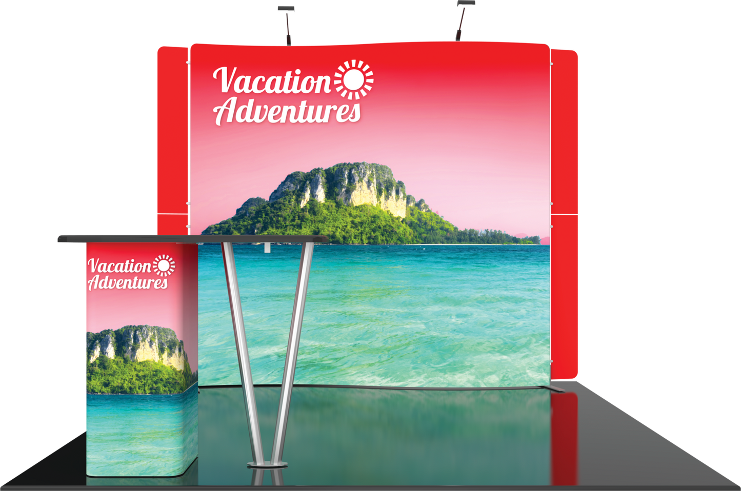 10ft x 10ft Vector Frame Master Modular Backwall Kit 10 (Graphic Package)