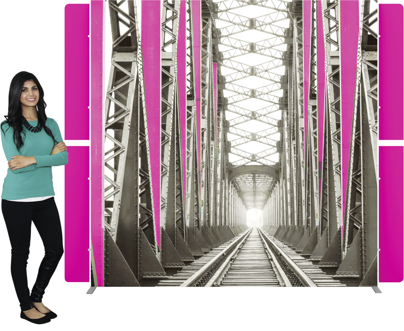10ft x 10ft Vector Frame Master Modular Backwall Kit 15 (Graphic Only)