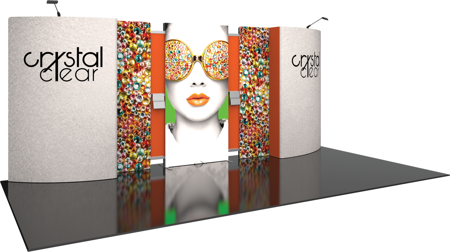 20ft x 10ft Vector Frame Master Modular Backwall Kit 19A (Graphic Only)