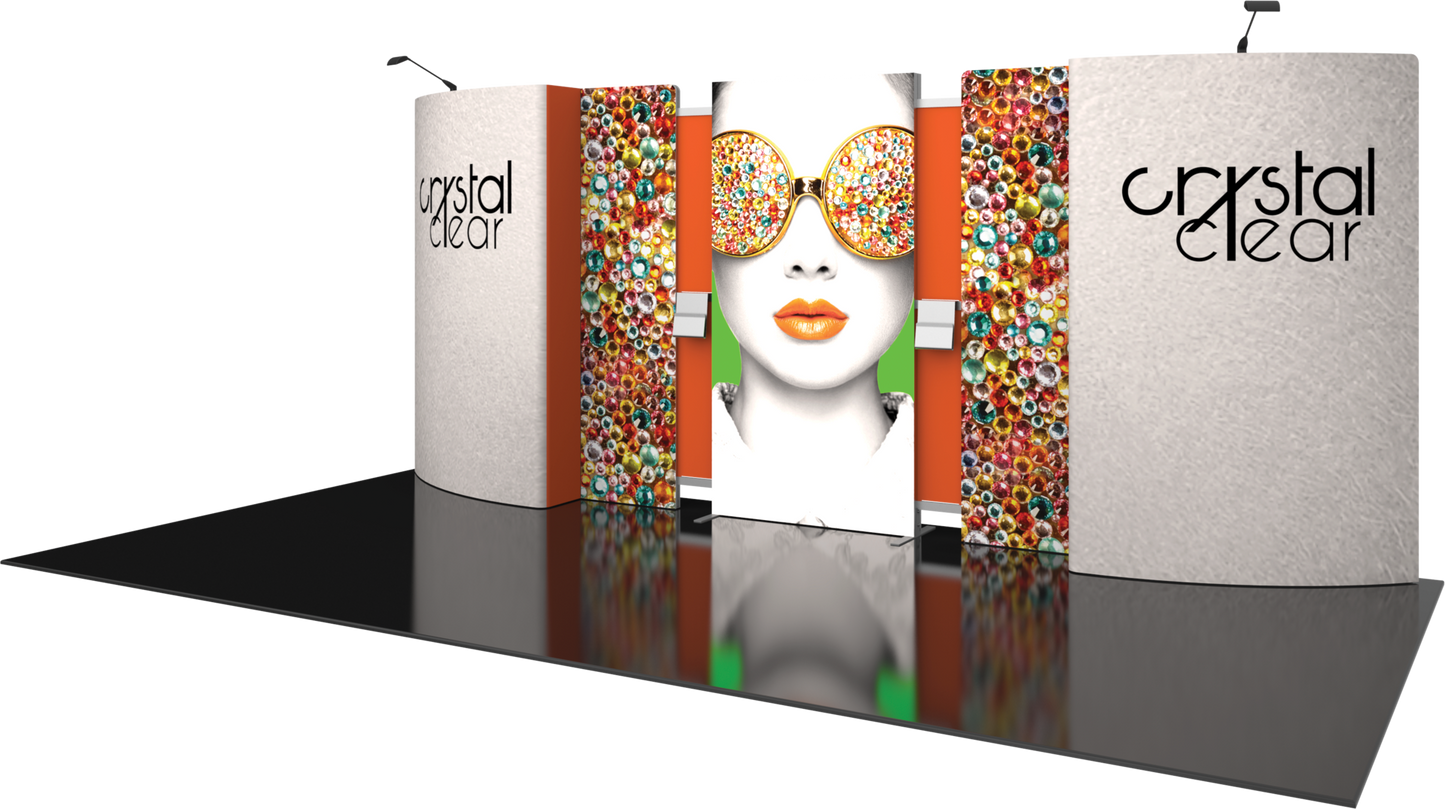 20ft x 10ft Vector Frame Master Modular Backwall Kit 19A (Graphic Only)