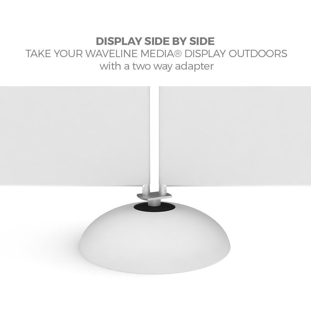 Water - fill support Bubble Base w/Full Fabric Graphic Print (Hardware Only) - All4Displays