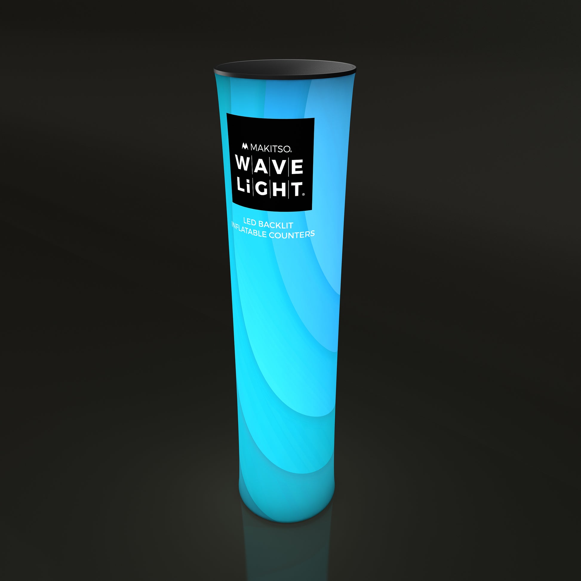 illuminated trade show tower