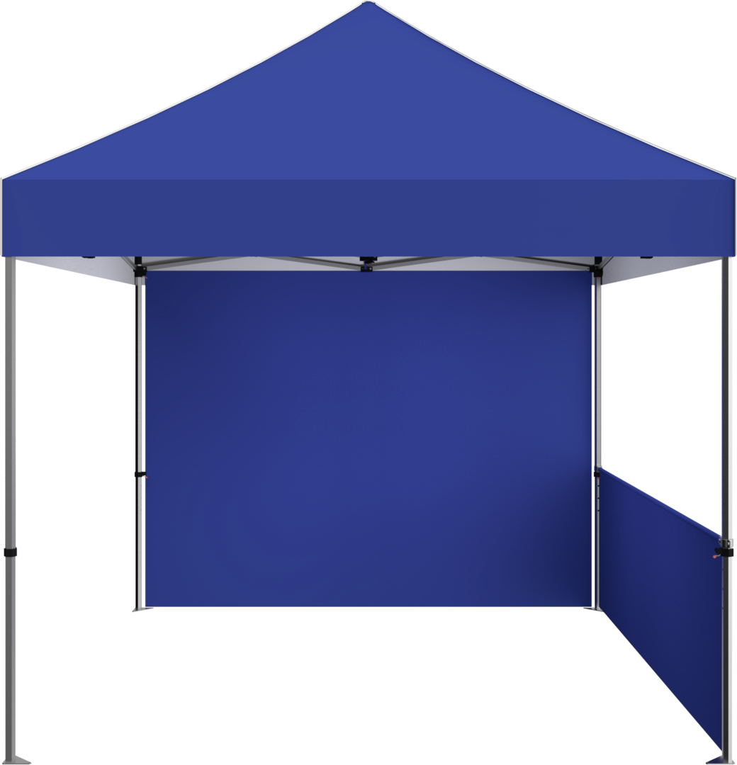 ZOOM ECONOMY AND STANDARD 10' POPUP TENT HALF WALL ONLY SOLID STOCK (Half Wall Graphic Only)