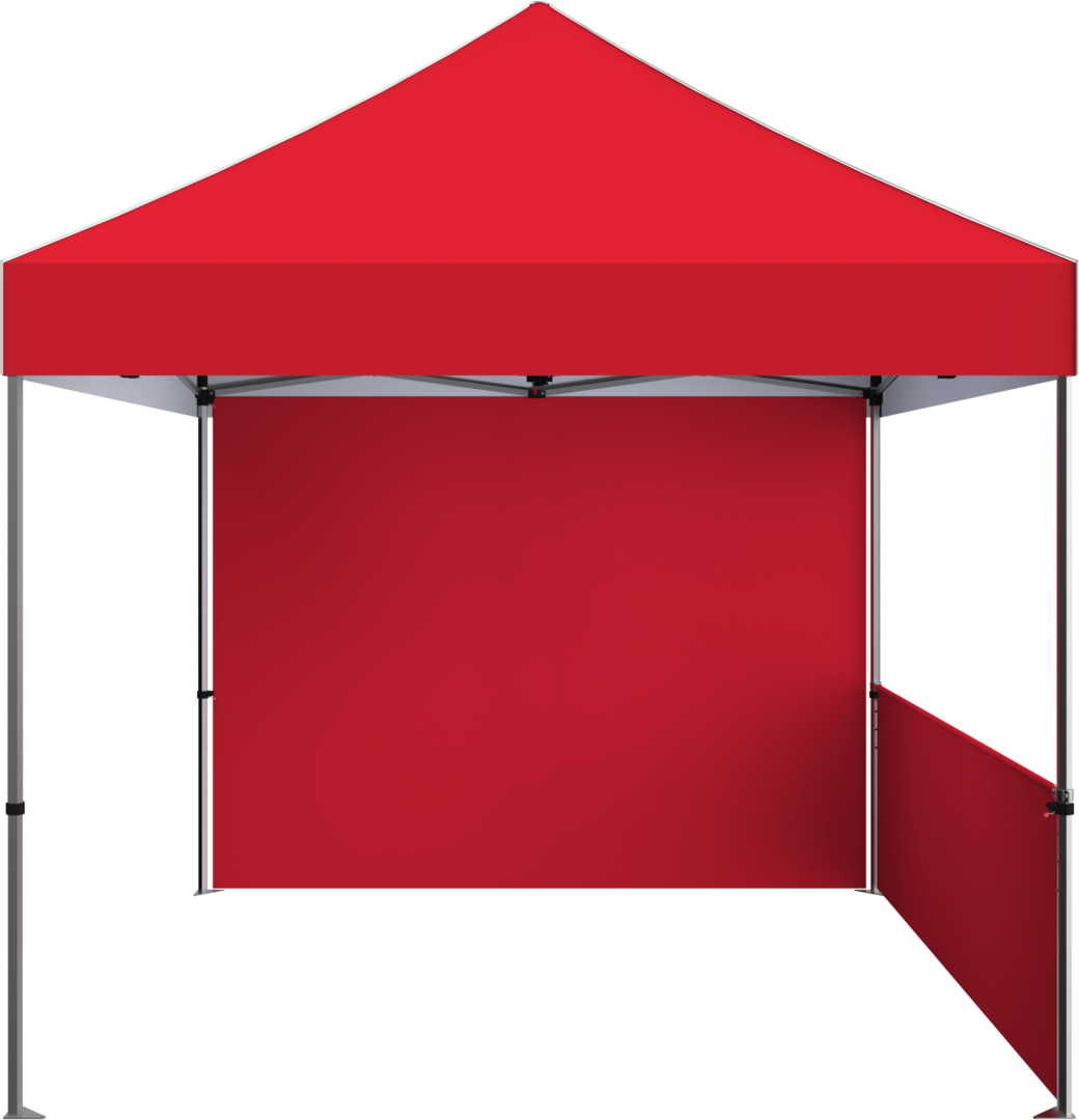 ZOOM ECONOMY AND STANDARD 10' POPUP TENT HALF WALL ONLY SOLID STOCK (Half Wall Graphic Only)