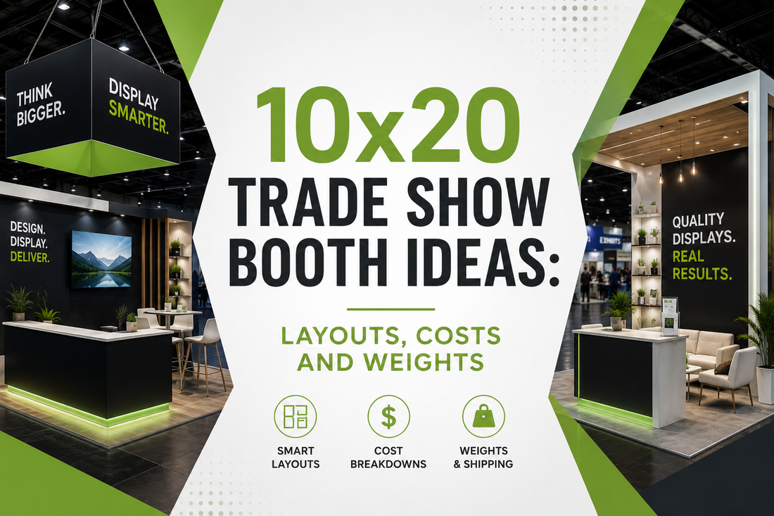 10x20 Trade Show Booth Ideas: Layouts, Costs and Weights