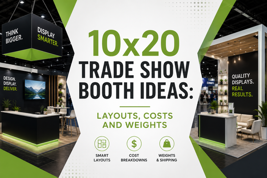 10x20 Trade Show Booth Ideas: Layouts, Costs and Weights