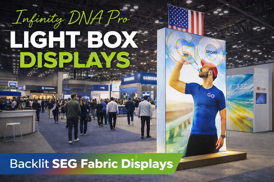 Backlit SEG Fabric Displays for Trade Shows, Events and Retail