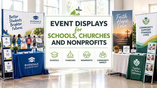 Event Displays for Schools, Churches and Nonprofits