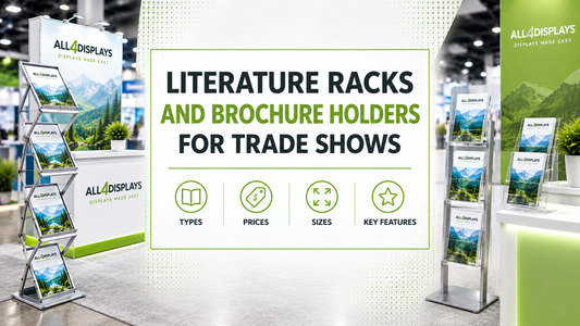 Literature Racks and Brochure Holders for Trade Shows