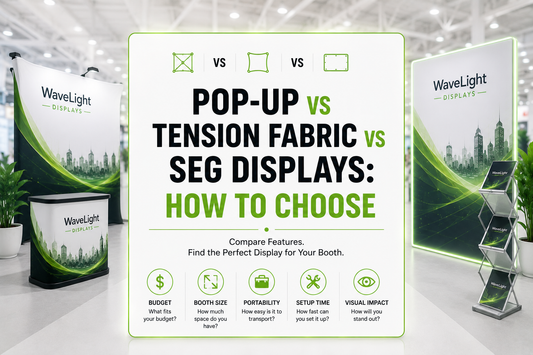 Pop-Up vs Tension Fabric vs SEG Displays