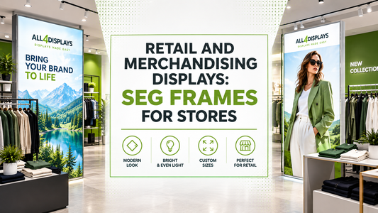 Retail and Merchandising Displays: SEG Frames for Stores