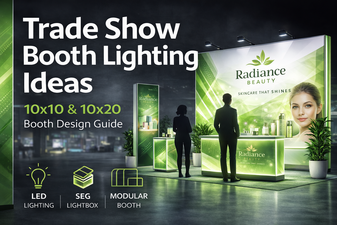 Trade Show Booth Lighting Ideas: How to Make a 10x10 or 10x20 Booth Stand Out
