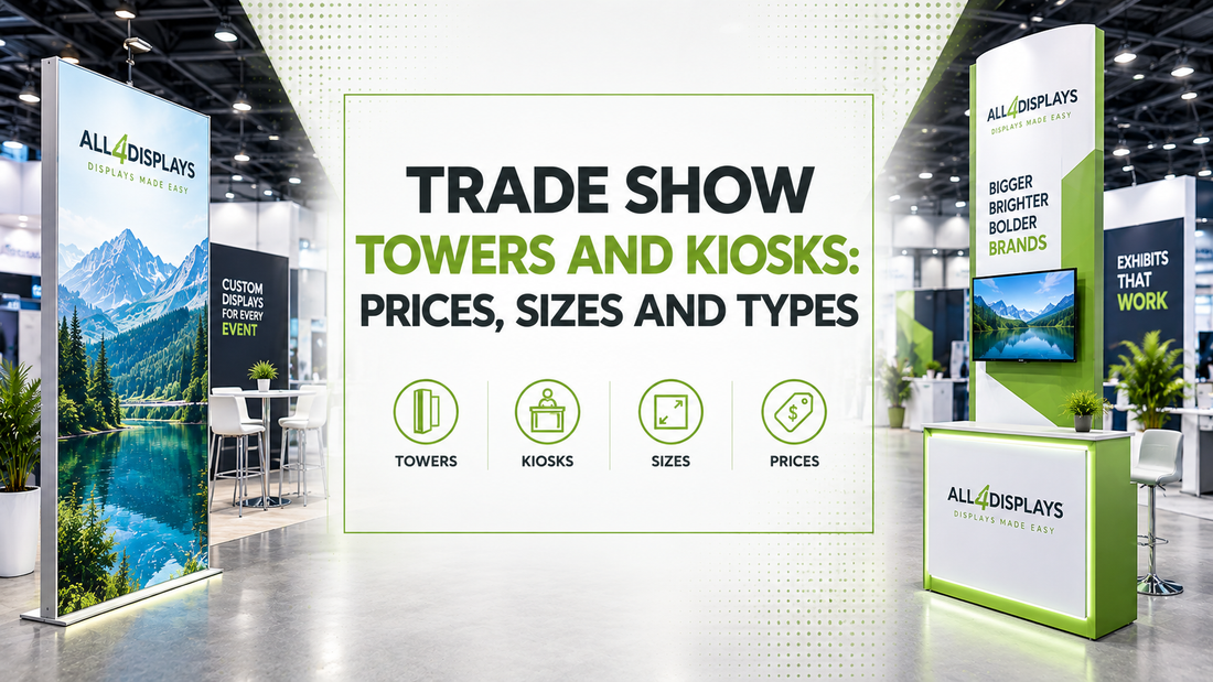 Trade Show Towers and Kiosks: Prices, Sizes and Types