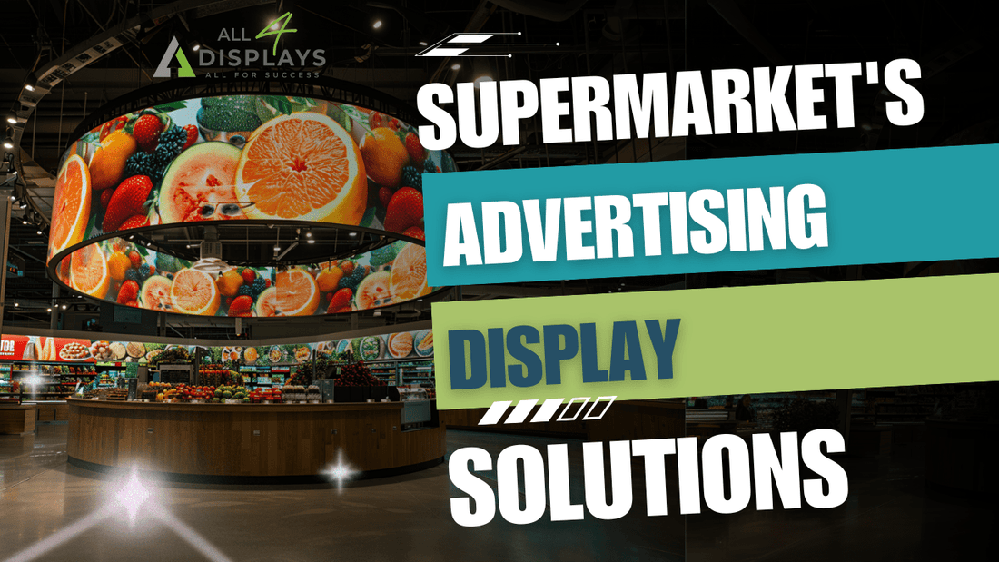 Affordable Skytube Circle Hanging Banners for Seasonal Supermarket Campaigns - All4Displays