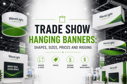 Trade Show Hanging Banners: Shapes, Sizes, Prices and Rigging