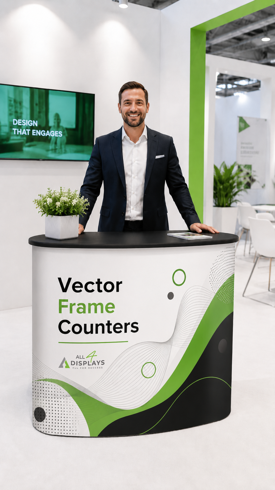 Display Frame Counter 5ft x 3ft Vector Frame Counters | Customizable Event Display Counters ...