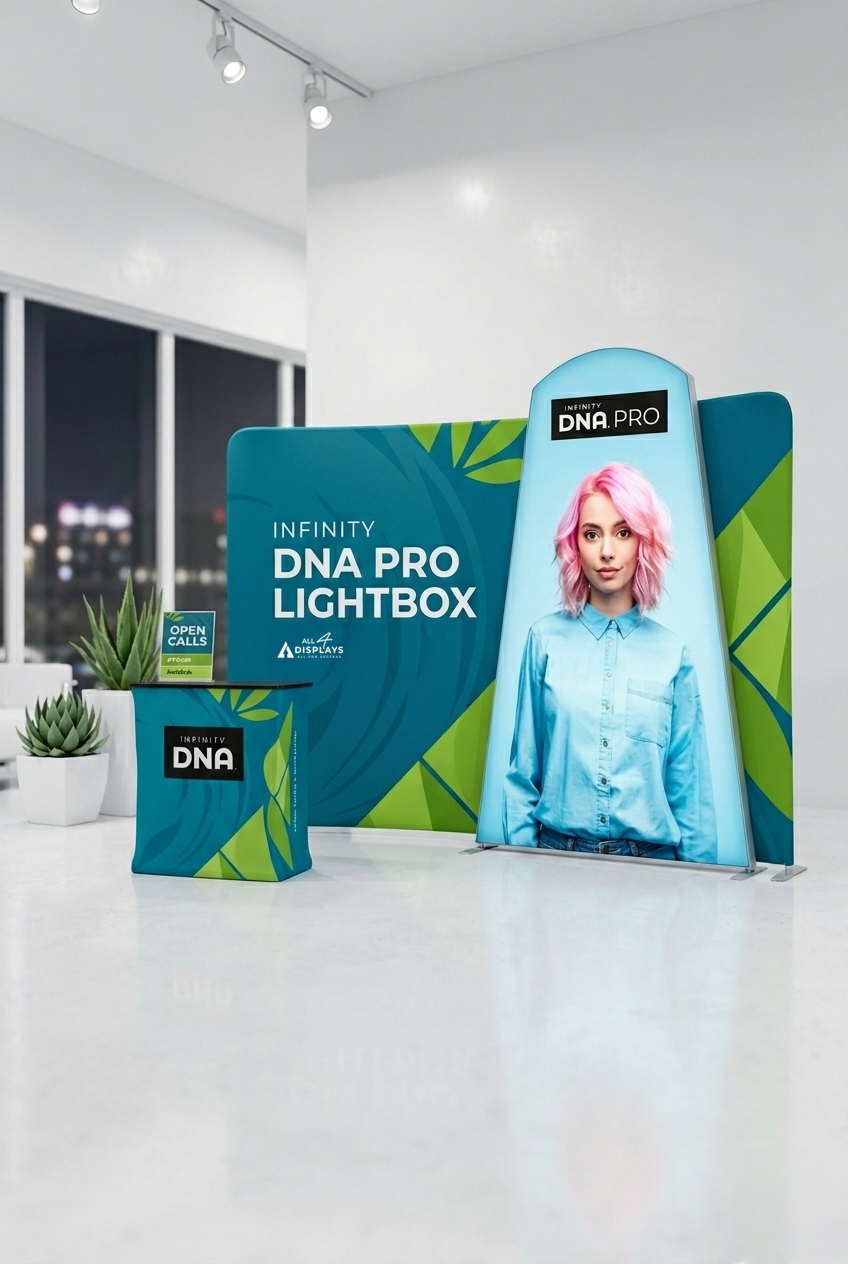 Infinity DNA™ Pro Light Box Displays: Buy now at All4Displays