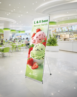 L & X base Banner Stands