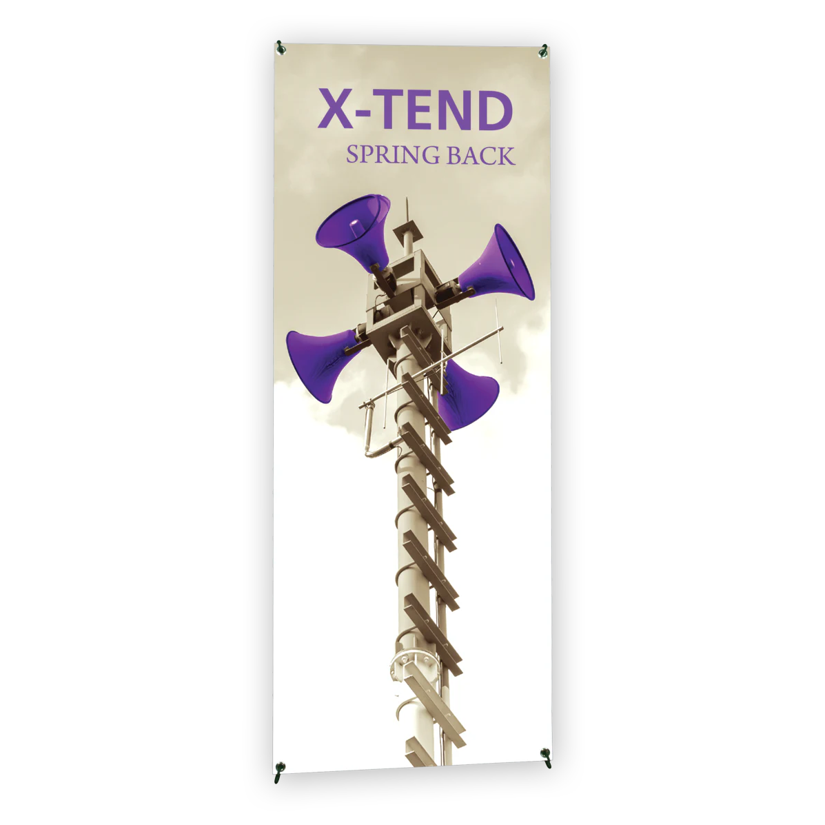 27.5in x 70.88in X-TEND 2 Spring Back Banner Stand (Graphic Package)