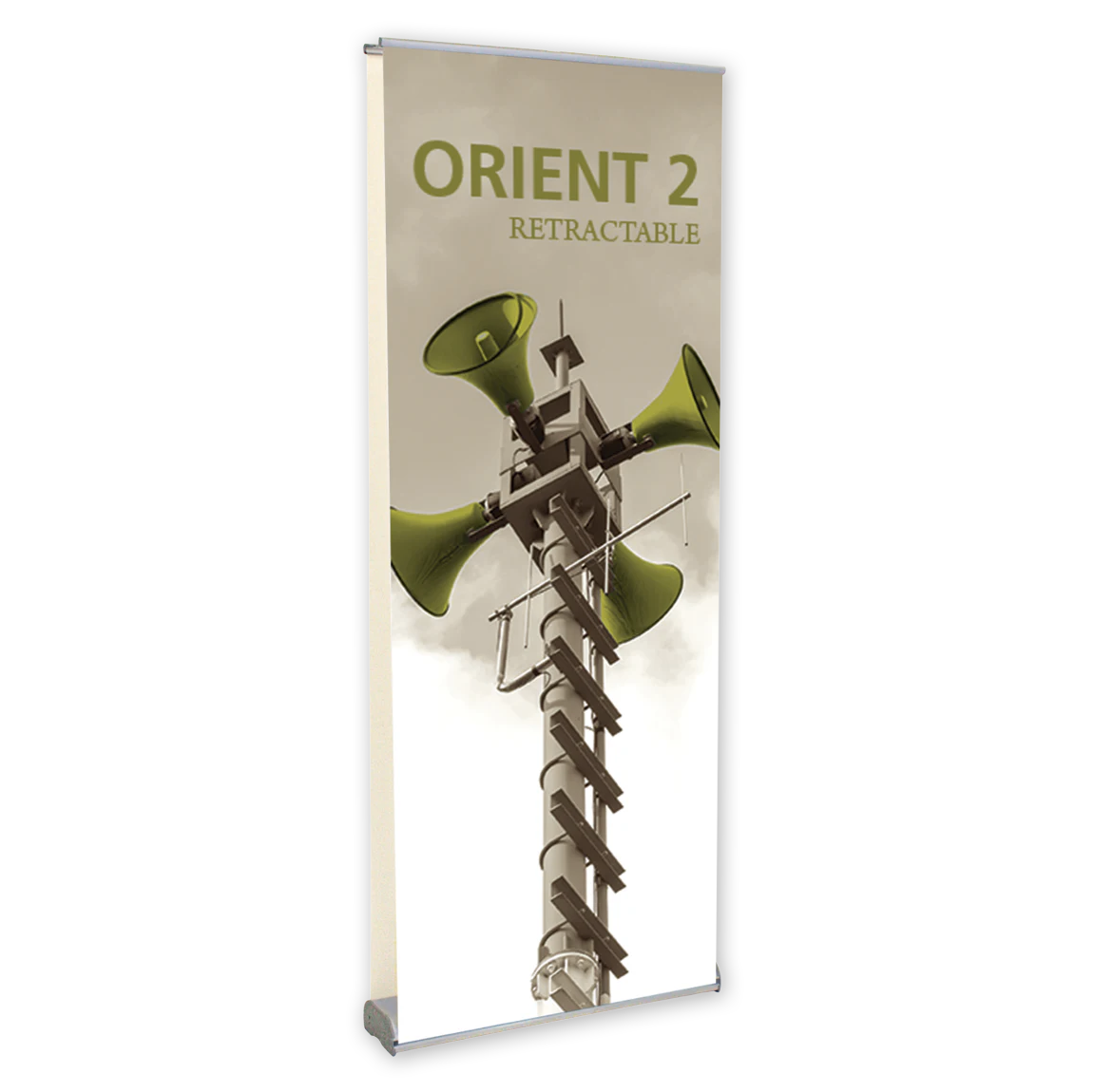 31.5in Orient Double-Sided 800 Retractable Banner Stand (Vinyl Graphic Package)