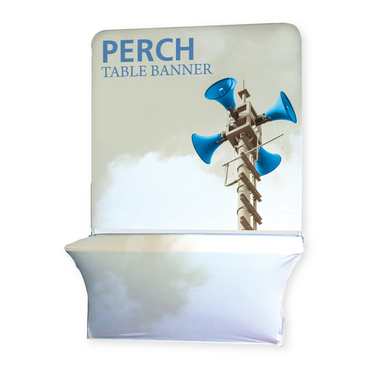 8ft Perch Table Pole Banner Display (Tall Graphic Package)