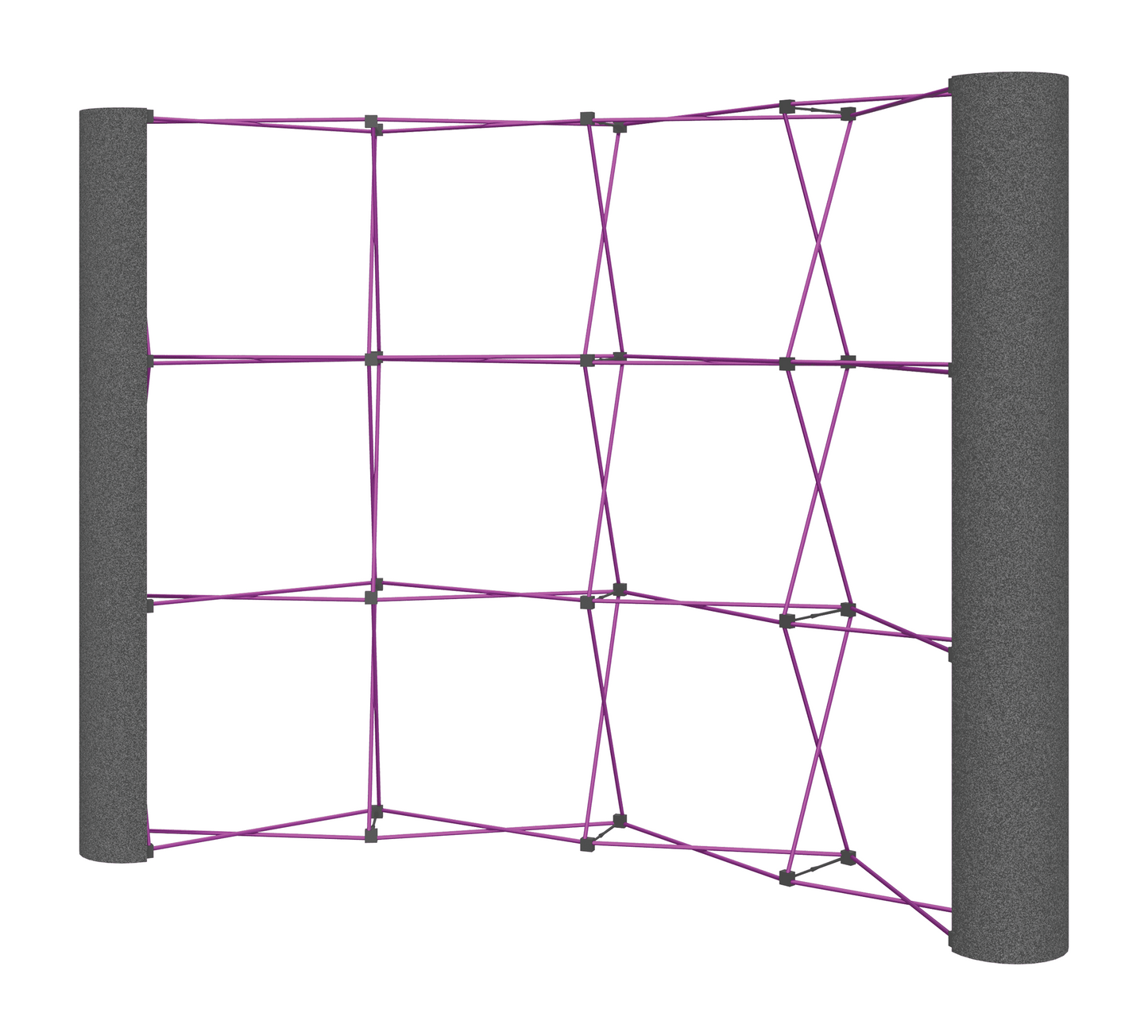 10ft (4x3) Coyote Curved Frame w/Fabric End Cap Kit (Fabric Package)