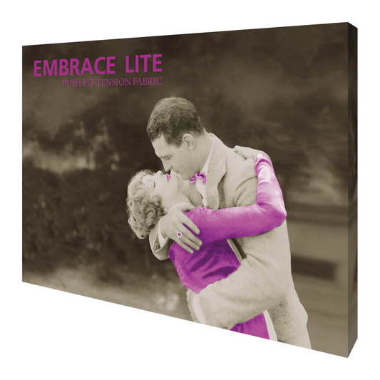 10ft x 8ft Lite Embrace Push-Fit Tension Fabric Display Graphic Replacement (w/ End Caps Graphic Only)