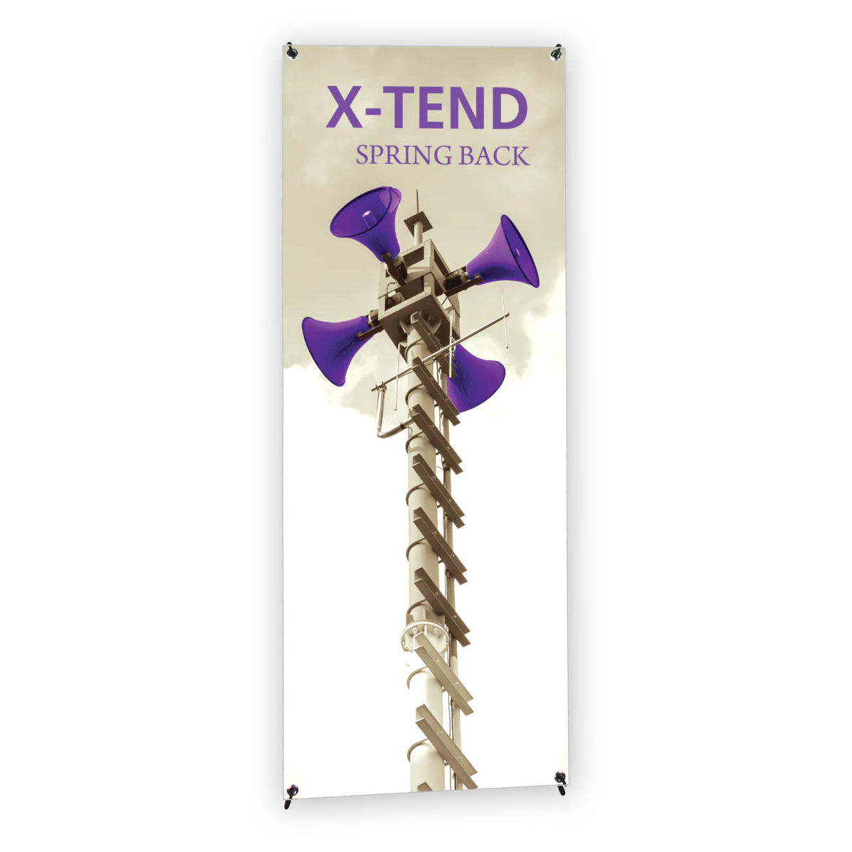 23.63in x 63in X-TEND 1 Spring Back Banner Stand (Graphic Package)