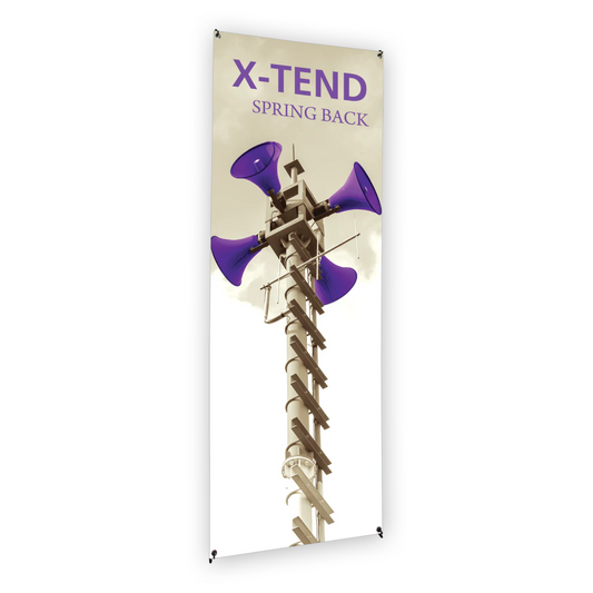 31.5in x 78.75in X-TEND 4 Spring Back Banner Stand (Graphic Package)