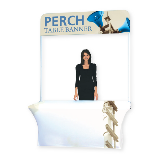 6ft Perch Table Pole Banner Display (Short Graphic Package)