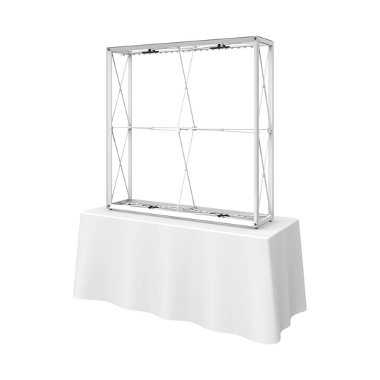 5ft x 5ft Embrace Backlit Tabletop Push-Fit Tension Fabric Display (Hardware Only)