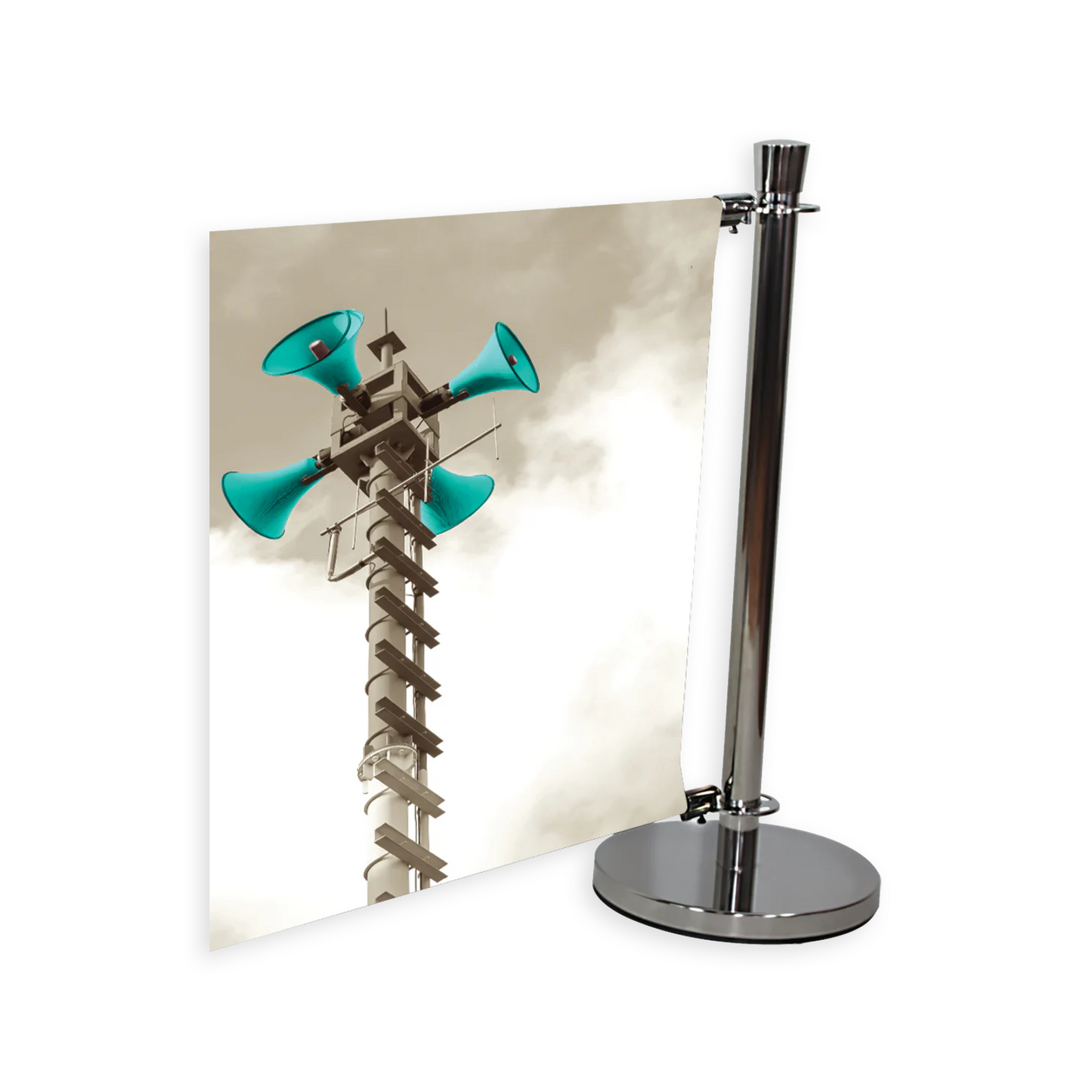 Cafe Barrier Indoor/Outdoor Banner Stand System Extension (Hardware Only)