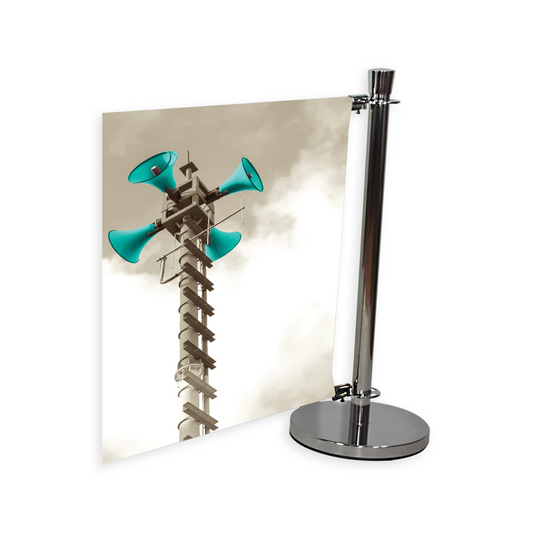 Cafe Barrier Indoor/Outdoor Banner Stand System Extension (Hardware Only)