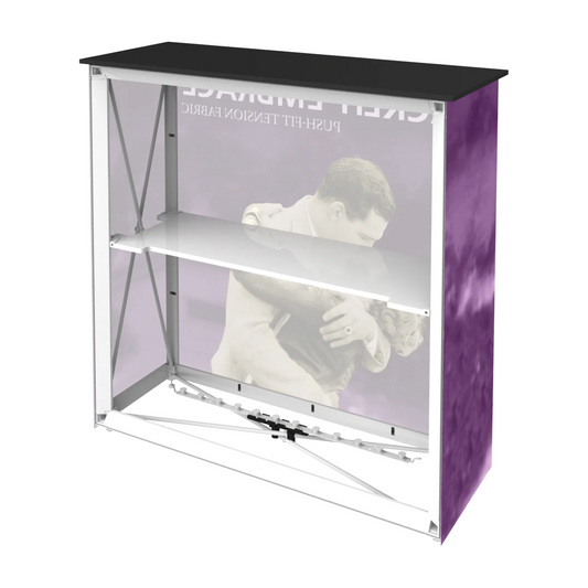 Embrace Backlit Counter with Black Tabletop (Hardware Only)