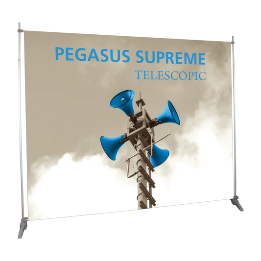 10ft x 10ft Pegasus Supreme Telescopic Banner Stand (Oxford Fabric Graphic Package)