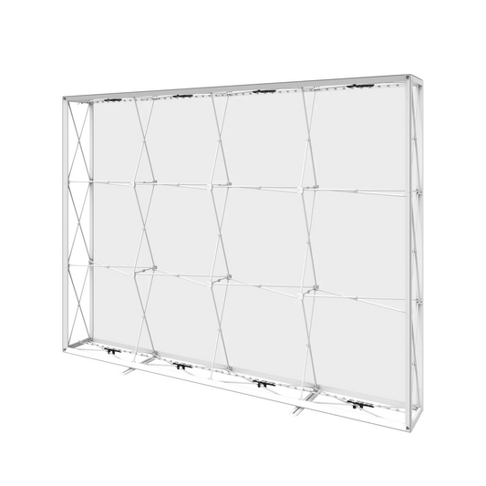 10ft x 8ft Embrace Backlit Push-Fit Tension Fabric Display Unprinted Opaque Liner