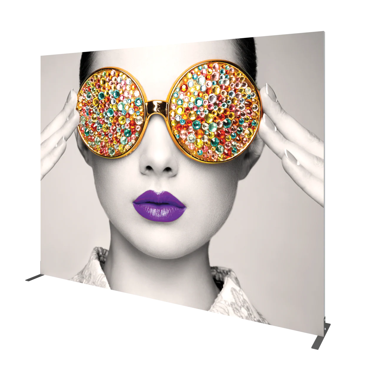 10ft x 8ft Vector Frame Rectangle 05 Fabric Banner Display Double-Sided Eclipse Blockout Fabric (Graphic Package)
