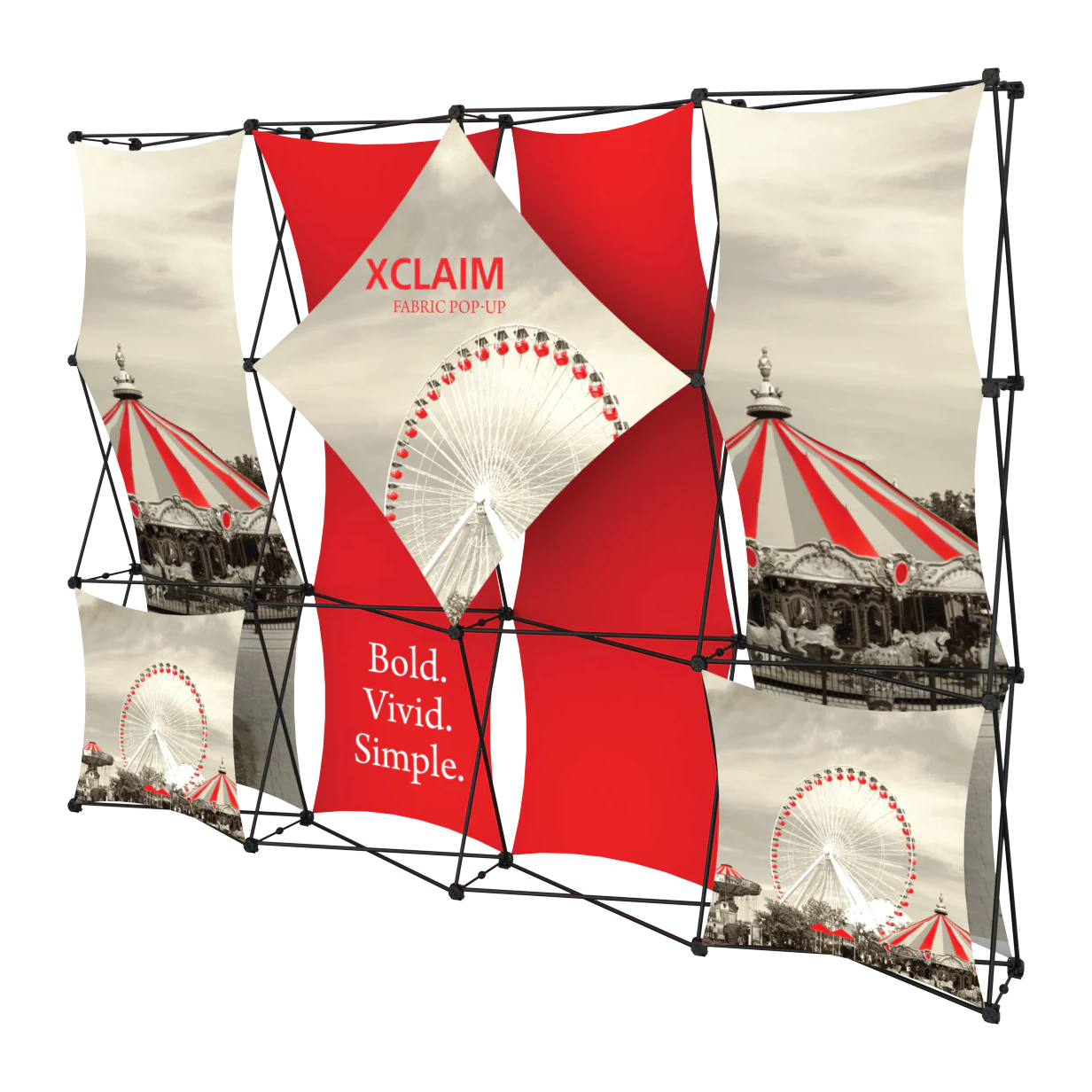 10ft x 8ft Xclaim Fabric Popup Display Kit 01