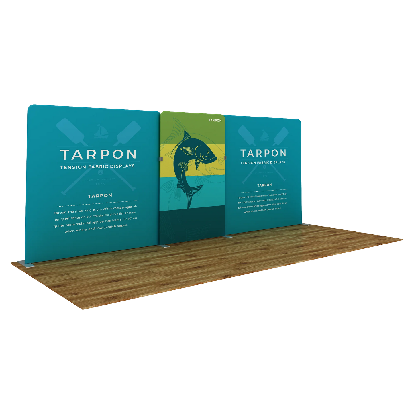 20ft WaveLine® Media Tarpon-A Double-sided Tension Fabric Display (Graphic Package)
