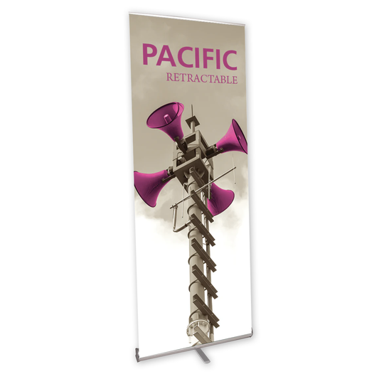 31.5in Pacific 800 Retractable Banner Stand (Supreme Melinex Graphic Package)