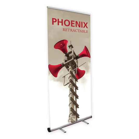 33.5in Phoenix 850 Retractable Banner Stand (Premium Fabric Graphic Package)