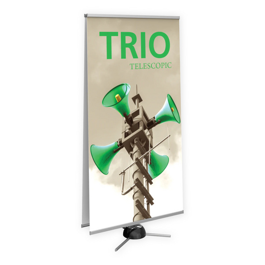 36.25in x 82.75in Trio 2 Telescopic Banner Stand 920 Max (Supreme Melinex Graphic Package)